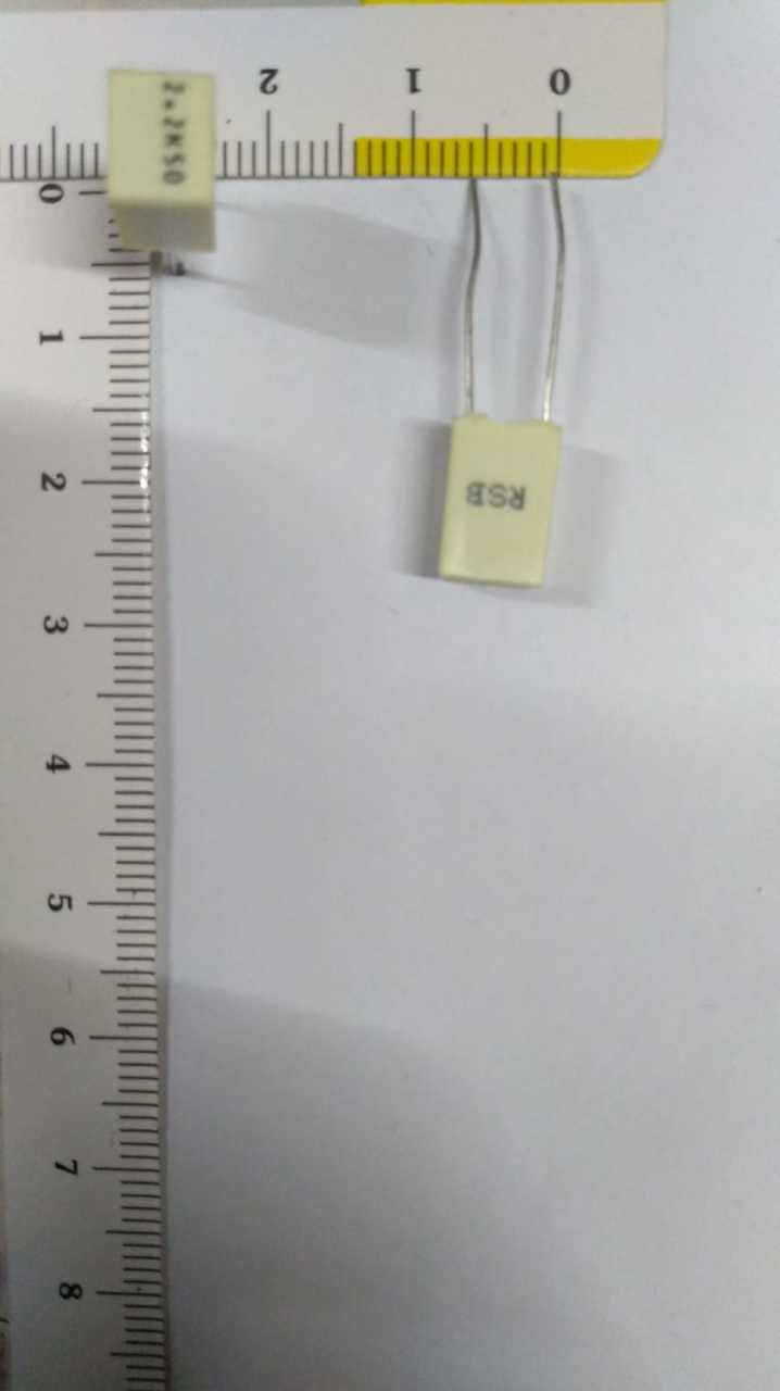 2.2UF 50V Polyester Kondansatör %10 RM5 RSBCC4220DQ10K