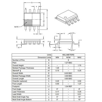 PIC12F510 I/SN SMD SOIC-8 8-Bit 8Mhz Entegre