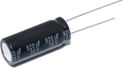 820UF 35V 12.5X25 135C ELEKTROLİTİK KONDANSATÖR