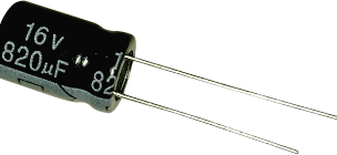 820UF 16V 10X20 105C UZUN AYAK ELEKTROLİTİK KONDANSATÖR