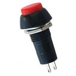 PBS-11B 12mm Yaylı Push Buton - Kırmızı