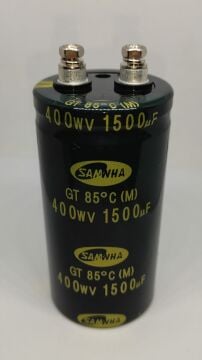 1500UF 400V  Vidalı Kondansatör 85 Derece SAMWHA MARKA 51X100