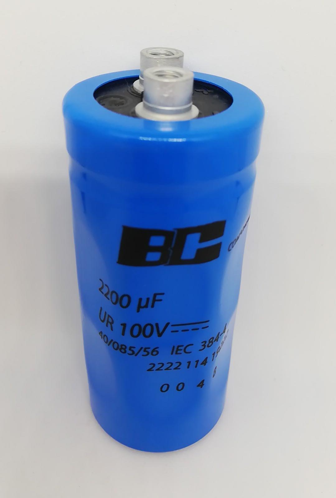 2200UF 100V Vidalı Kondansatör 85 Derece 35X80