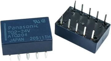 TQ2-24V 24VDC 1A DPDT (2 Form C) Röle ORJİNAL 24V Role - Entegre