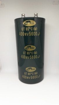 5600uf 400v  Vidalı Kondansatör 85 Derece 76.2X140