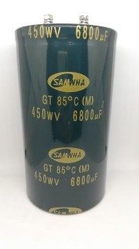 6800uf 450v  Vidalı Kondansatör 85C 89X160