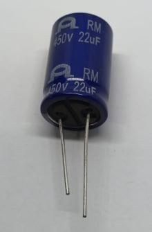 22UF 450V ELEKTROLİTİK KONDANSATÖR 16X25 R:7.5
