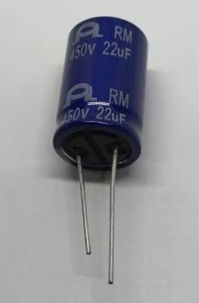 22UF 450V ELEKTROLİTİK KONDANSATÖR 16X25 R:7.5