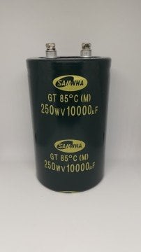 10000uf 250v  Vidalı Kondansatör 85 Derece 76.2x120