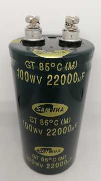22000uf 100v  Vidalı Kondansatör 85 Derece 51x100