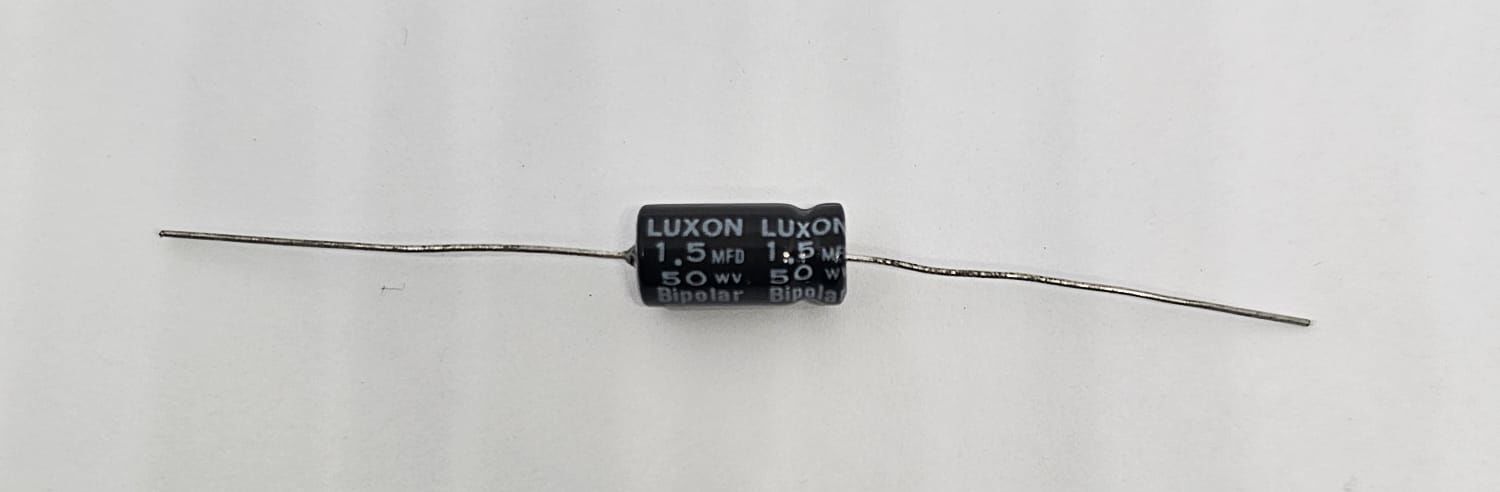 1.5UF 50V 6.5X11.5 AXİAL BİPOLAR KONDANSATÖR