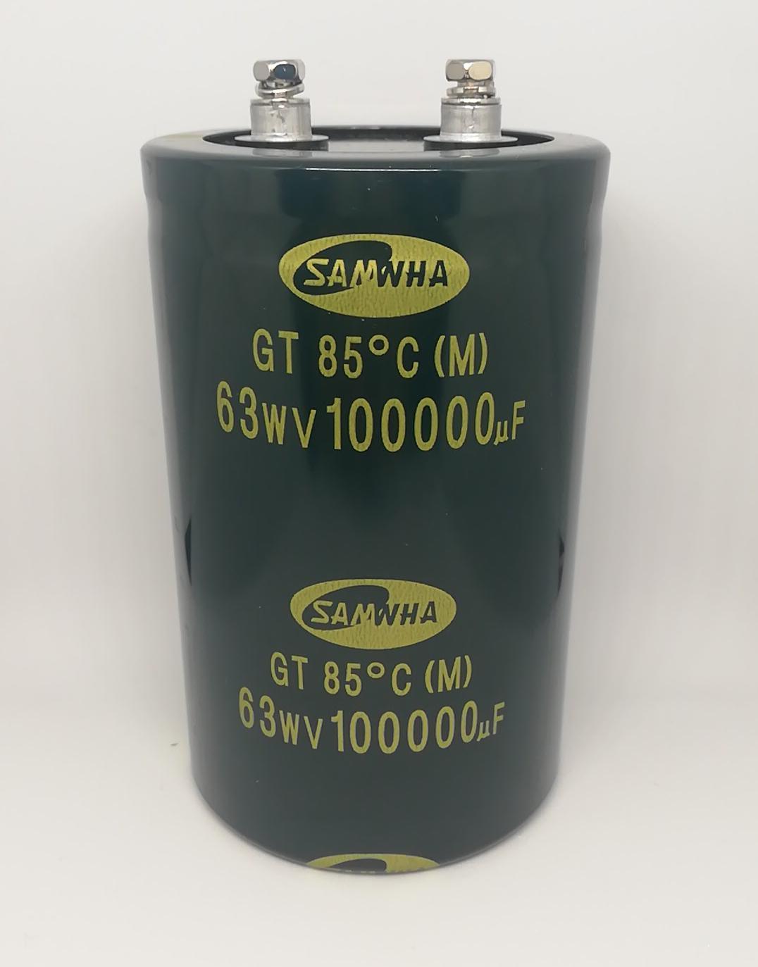 100000uf 63v  Vidalı Kondansatör 85C 76.2X120