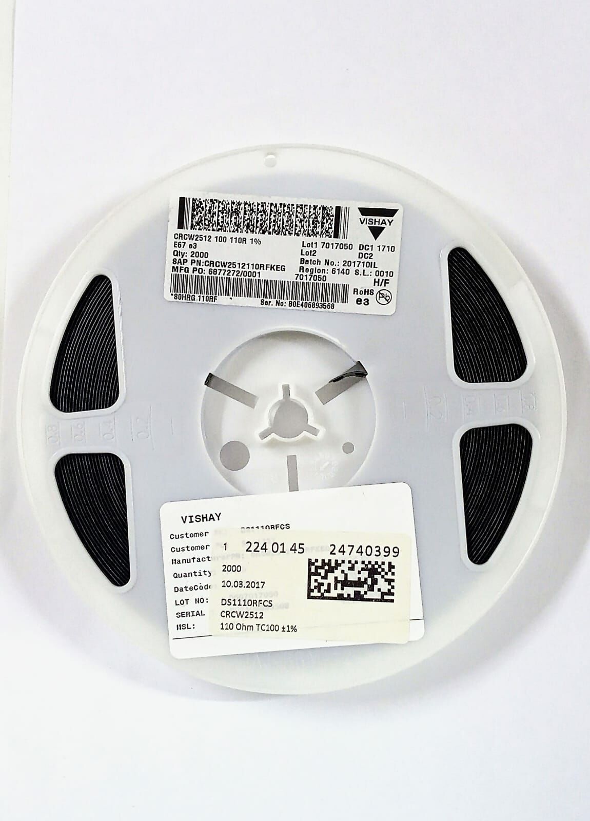 110R 2512 SMD Direnç %1 1W - 2000 Adet