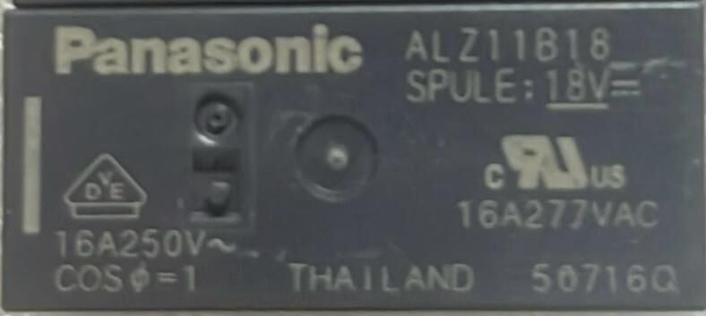 ALZ11B18 Panasonic Röle (16A 18V)
