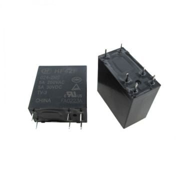 HF42F/024-2HST 24VDC 5A DPST-NO (2 Form A) 6 PİN KOMBİ RÖLESİ ORJİNAL