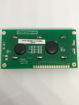2X16 Lcd Ekran Mavi PIN ALTTA SOL BACKLIGHT ACM1602BA-NLW-BBH