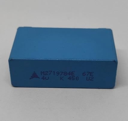 4UF 450V RM:37.5 %10 Polyester Kondansatör