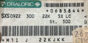 22K %5 4W Metal Oksit film Direnç SXS0922