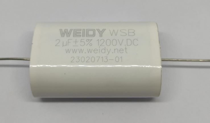 2UF 1200V Dc %5 Axial Emme Kapasitör Yüksek Frekanslı Kondansatör