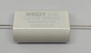 2UF 1200V Dc %5 Axial Emme Kapasitör Yüksek Frekanslı Kondansatör
