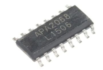 APA2068 SOP-16 SMD Stereo 2.6W ses güç amplifikatörü