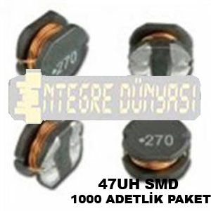 47UH SMD Bobin 12x12 2.5A  PCS127-470K 1000 Adet