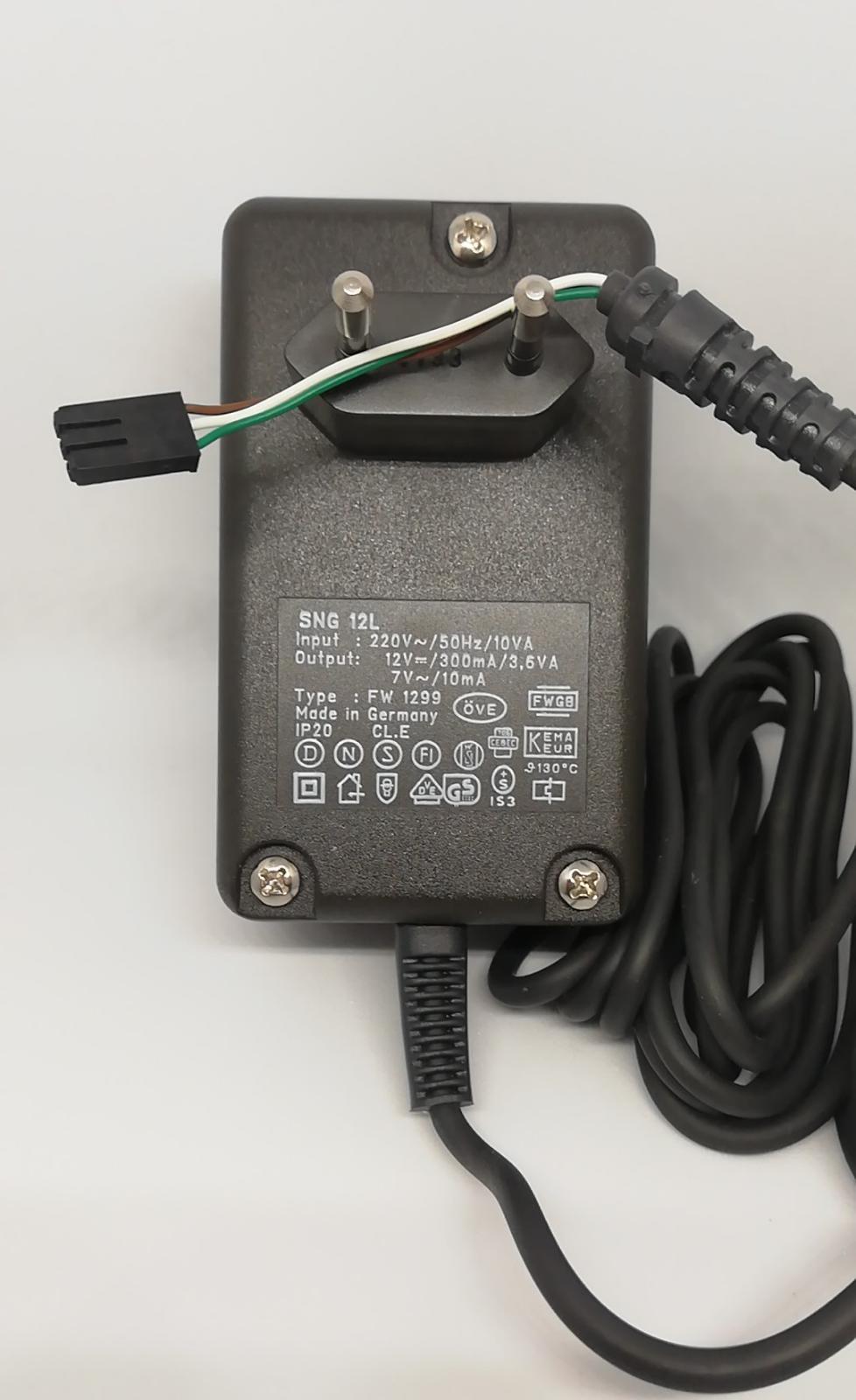 SNG 12 L TYPE FW 1299 OUTPUT 12V / 300 MA - 7V / 10 MA