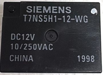 T7NS5H1-12-WG ROLE 12VDC 10A 250VAC 5PIN CONNECTIVITY PCB RELAY - SIEMENS