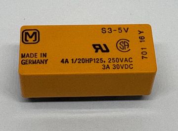 S3-5V 4A 1/20HP125 250VAC 3A 30VDC