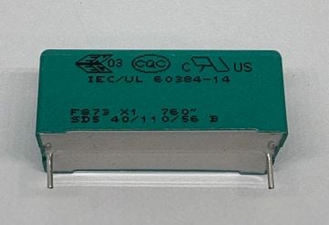 220NF 760V AC  Polyester Kondansatör %5 R37.5 X1 MKP F873RV224J760Z