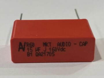 15UF 160V %5 R:27,5 MKT Polyester Kondansatör