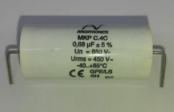 680NF 850V Axial Polyester Kondansatör %5 19X31 MKP