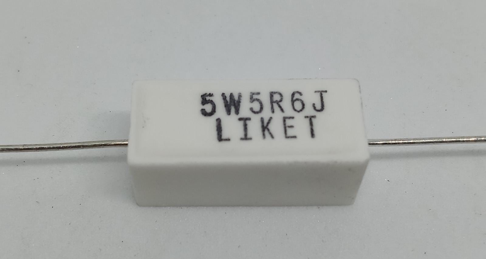 5R6 5W Taş Direnç Axial