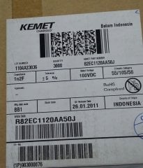 1.2NF 100V Polyester Kondansatör  RM:7.5 %5