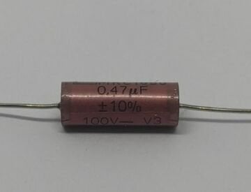 470NF 100V Axial Polyester Kondansatör