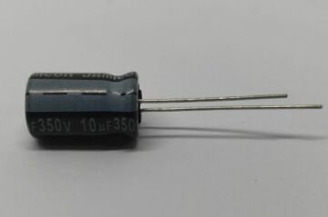 10uF 350V Elektrolitik Kondansatör 105C Radial 10x16 RM:5