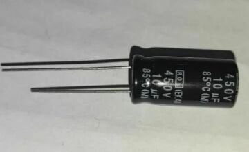 10uF 450V Elektrolitik Kondansatör 85C Radial 10X20