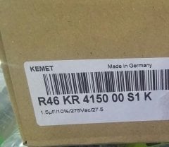 1.5UF 275V  X2 %10 RM:27.5  Polyester Kondansatör