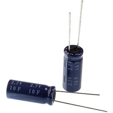 Pil kondansatör 10F 2.7V 10X30 UZUN AYAK HP-2R7-J106VYJ12