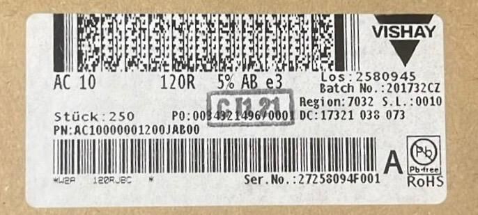 120R 10W %5 Metal Oksit Direnç