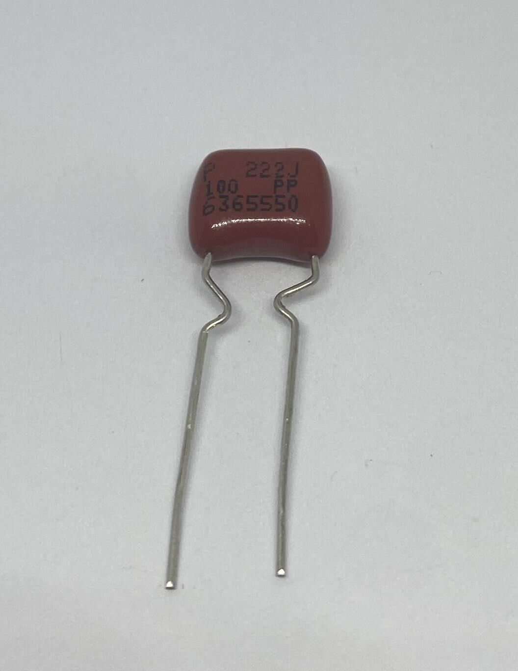 2.2NF 100V Damla Tipi Polyester Kondansatör %5 RM:7.5-5