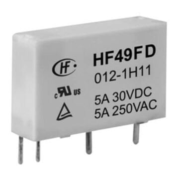 HF49FD/005-1H12 RELAY 5VDC 5A SPST-NO