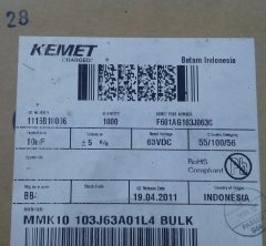 10NF 63V Polyester Kondansatör %5 RM:10