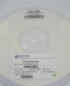 0R82 1206 SMD Direnç %1 RS060R82F 5000 ADET