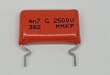 4.7NF 2500V Damla Tipi Polyester Kondansatör %5 RM:22.5-20