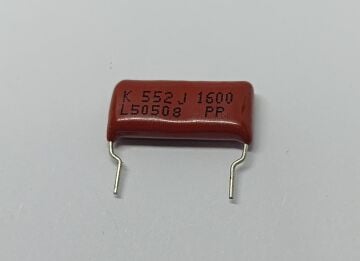 5.5NF 1600V Damla Tipi Polyester Kondansatör %5 RM:22.5-20