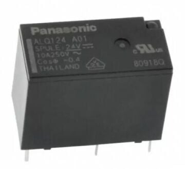 ALQ124A01 RELAY POWER 10A 24VDC 1FormC PANASONIC Röle - 100 Adet