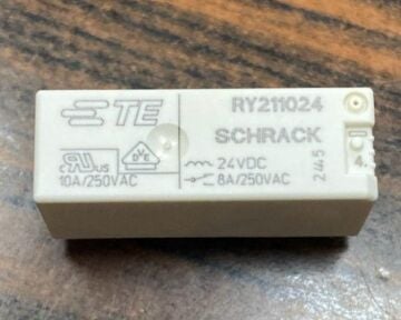 RY211024 24V 8A 1C 5Pın Schrack Güç Röle