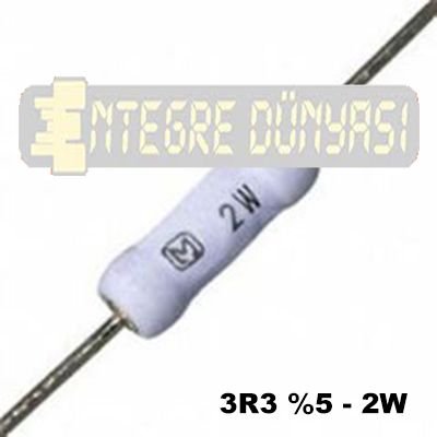 3R3 %5 2W Karbon Film Direnç