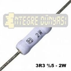 3R3 %5 2W Karbon Film Direnç